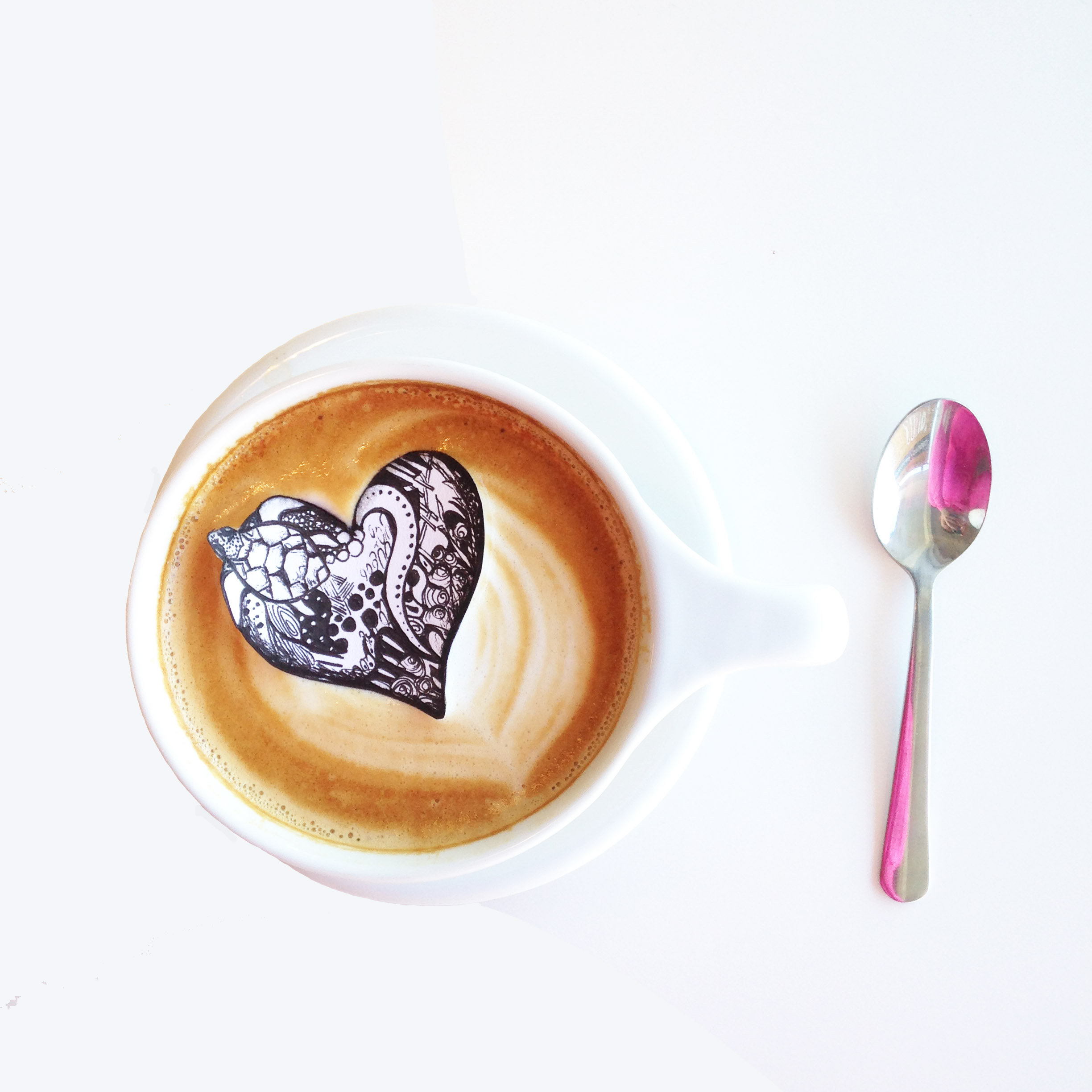 coffee heart by kelsey montague art